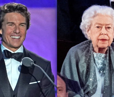 Queen Elizabeth and Tom Cruise